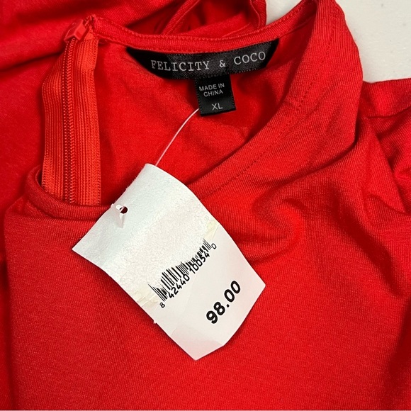 Felicity & Coco Elegant Red Women's Dress Size XL - Picture 8 of 9